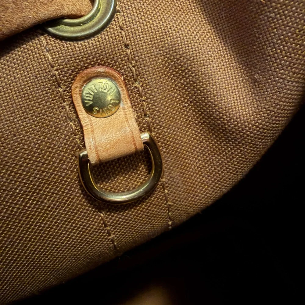 Louis Vuitton Monogram Canvas Noé Bucket Bag in Brown & Tan